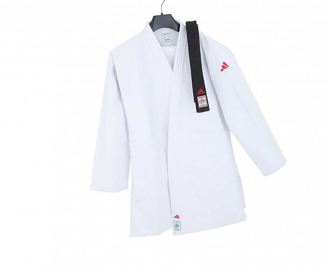 Кимоно для дзюдо Champion III IJF Slim Fit Green Label белое J-IJF3-1
