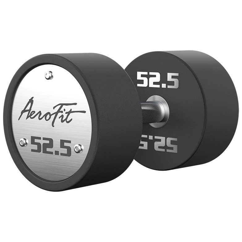 Набор полиуретановых гантелей AeroFit AFPUDB52.5-60 52,5-60 кг, 4 пары, шаг 2,5 кг