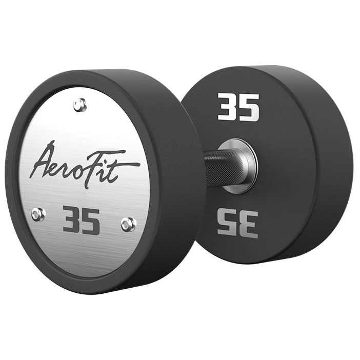 Набор полиуретановых гантелей AeroFit AFPUDB27.5-37 27,5-37,5 кг, 5 пар, шаг 2,5 кг
