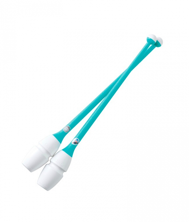 Булавы Chacott Rubber Clubs 41см 034. White x PeppermintGreen
