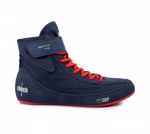 Борцовки Clinch Grip сине-красные C420
